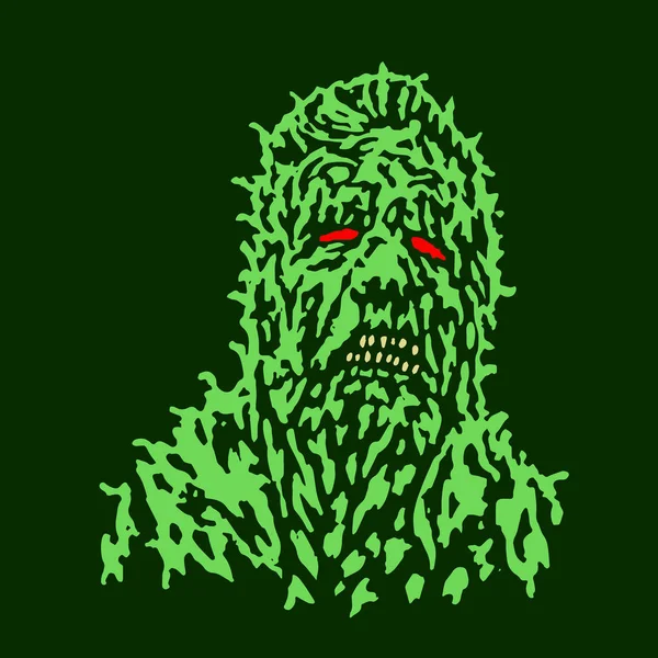 Zombi çürümüş başkanı. Vektör çizim.