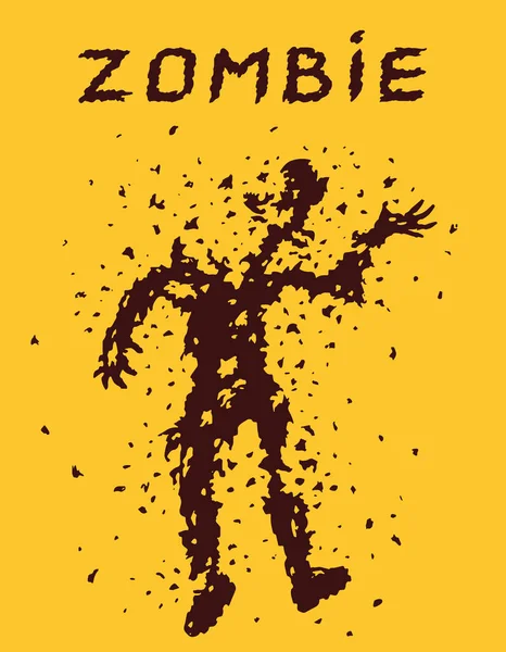 Lleno de balas de concepto zombies. Ilustración vectorial . — Archivo Imágenes Vectoriales