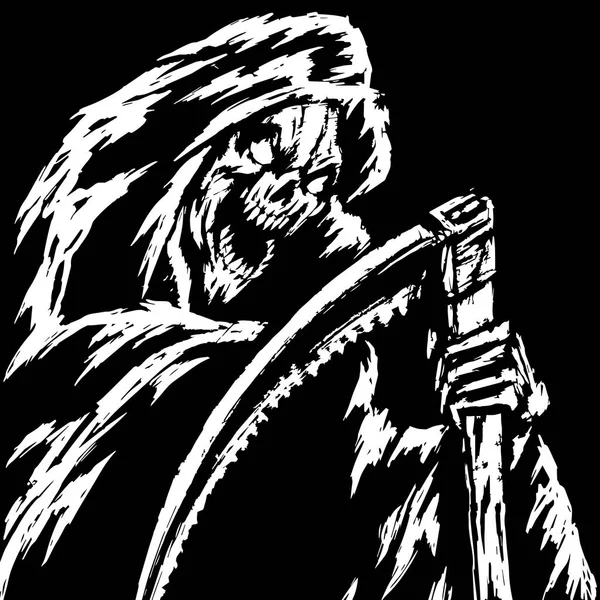 Grim Reaper. Ilustracja wektorowa. — Wektor stockowy