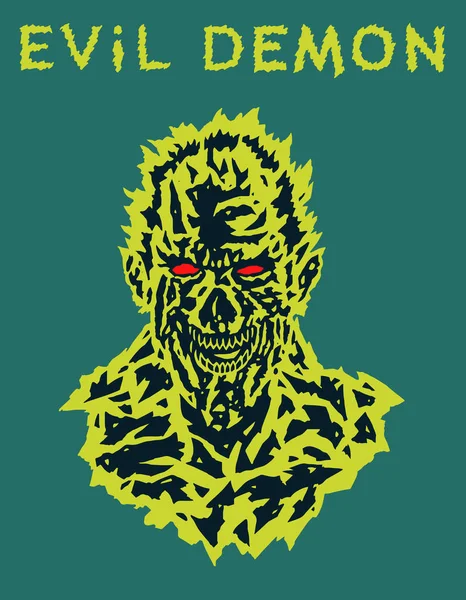 Vampir kafa çığlık. Vektör çizim.