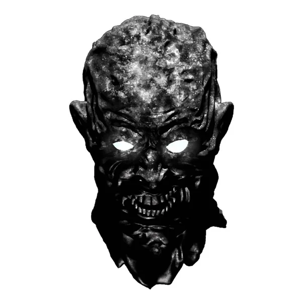 Wampir Mroczne głowy. ilustracja 3D w gatunku horroru. — Zdjęcie stockowe