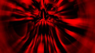 Korkutucu kırmızı çığlık vampir kafa. Korku türünde çizimi.