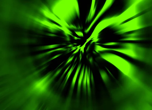 Geblazen wind zombie daemon. Illustratie in het genre van horror. Groene kleur. — Stockfoto