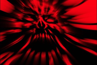 Korkunç zombi ölü kafa