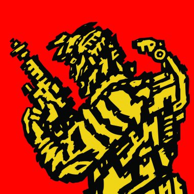 kask kahramanca yüz profili astronot