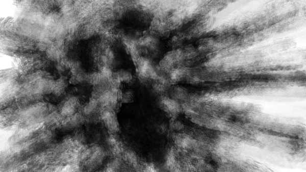 Visage Démon Explosant Avec Bouche Ouverte Illustration Noir Blanc Dans — Photo
