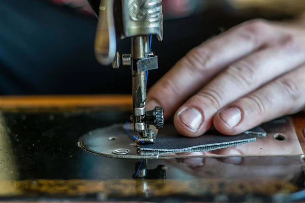 Antique Sewing Machine Detail Close — Stok fotoğraf