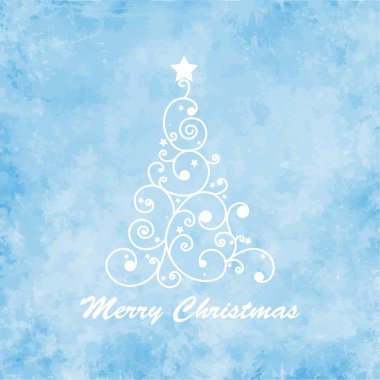 Mutlu Noel kartı şablonu, sadece vektör illüstrasyon 