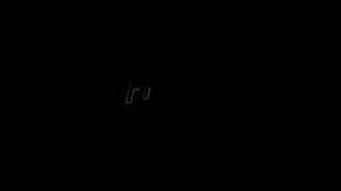 Aile 4k konsepti renk elektrik metin grafik efekti proyect için siyah arka grond üzerine animasyon.
