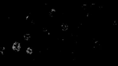 Coronavirus COVID-19 metin ve mikroskop görüntüsü sağ altta titreşim ve metin ile siyah beyaz, eski bir TV efekti olduğunu gösteriyor.