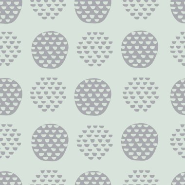 Yarı daireli yeşil soyut vektör deseni