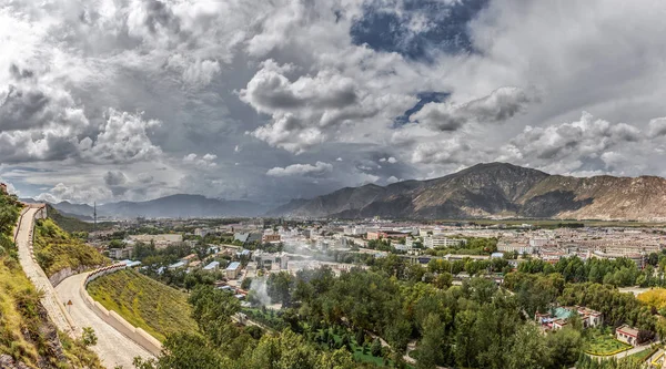 Tibet Fővárosa Lhásza Városa — Stock Fotó