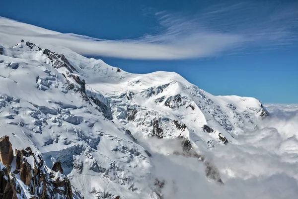 Aiguille Midi Blick Auf Die Alpen Von Der Aussichtsplattform — Stockfoto