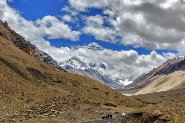 Drodze Everest Północy Wąwozu Rongbuk — Zdjęcie stockowe