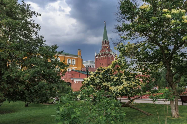 View of the Moscow Kremlin before the rain