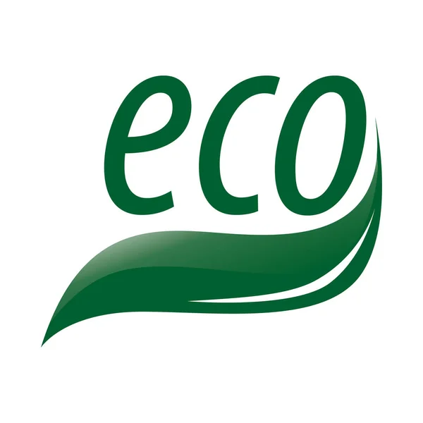 Eco platte vector icoon. Ecologie vlak vector teken. Boom blad platte vector icoon — Stockvector