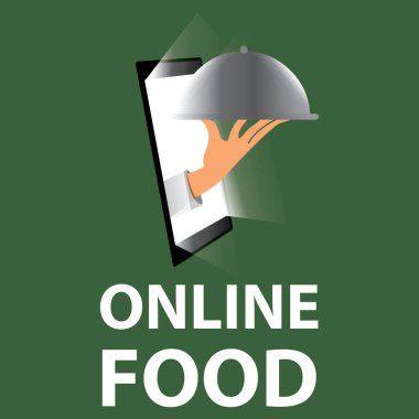 Logo tasarlamak vektör alışveriş, alışveriş çantası üzerinde hızlı sembolü ve el başparmak. Online mağaza için soyut kavram.