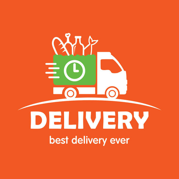 Food delivery. Line icon- delivery express