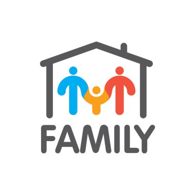 Vektör Partisi Halkı Logo Şablonu