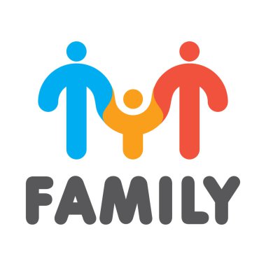 Vektör Partisi Halkı Logo Şablonu