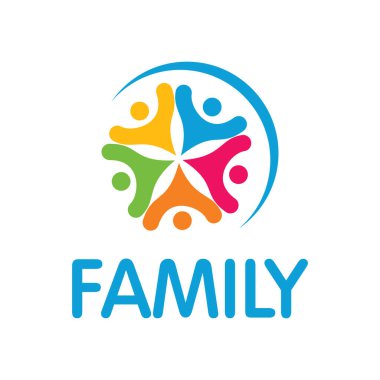 Vektör Partisi Halkı Logo Şablonu