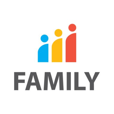 Vektör Partisi Halkı Logo Şablonu