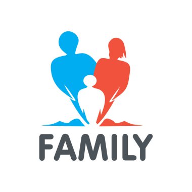 Vektör Partisi Halkı Logo Şablonu