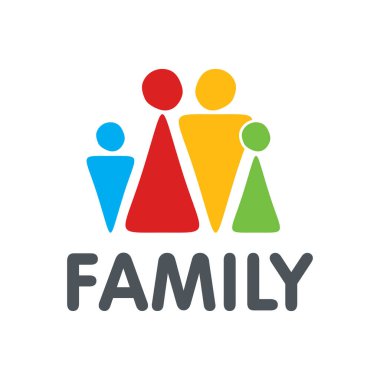 Vektör Partisi Halkı Logo Şablonu