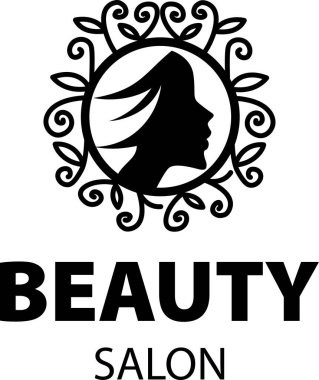 Kuaför salonu vektör logo tasarım şablonu
