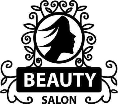 Kuaför salonu vektör logo tasarım şablonu