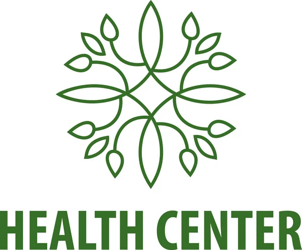 Health center, vector sign homeopathy, alternative medicine