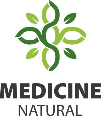 Vektör işareti homeopati, alternatif tıp