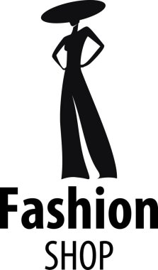 vektör logosu kızları, moda, güzel, illüstrasyon, kadın