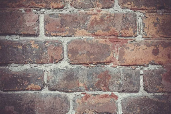 Bakgrund av gamla röda tegel vägg mönster textur. — Stockfoto