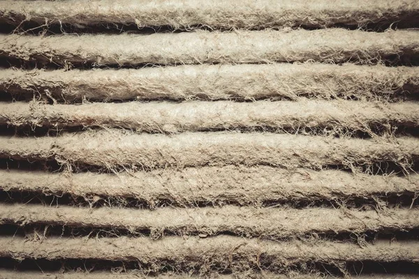 Detailní fragment povrchu filtru špinavého vzduchu. — Stock fotografie