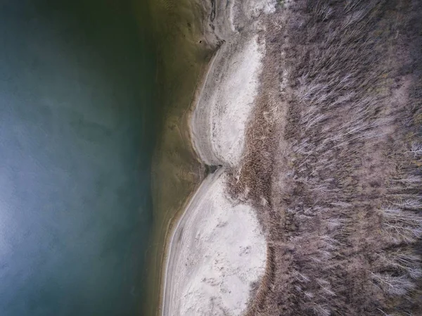Drone foto del río Don cerca de Rostov-on-Don en una mañana de primavera . — Foto de Stock