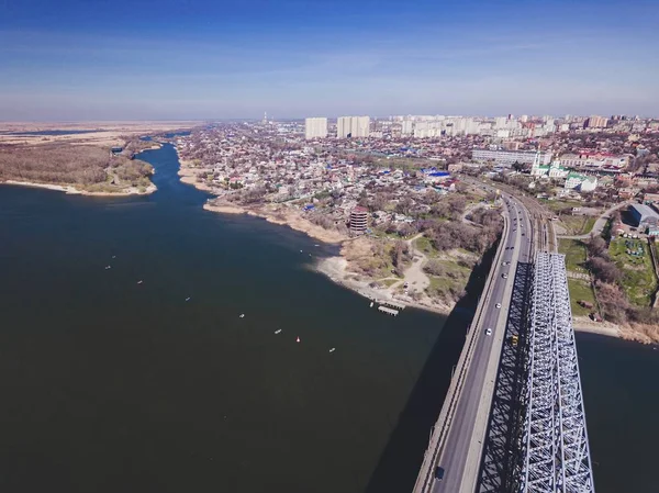 Landscape of bridge over Don river. — Stock Photo, Image