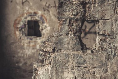 Eski hasarlı duvar dokusu.