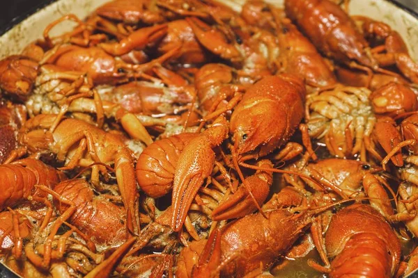 Boiled crawfish with spices. — Stock Photo, Image