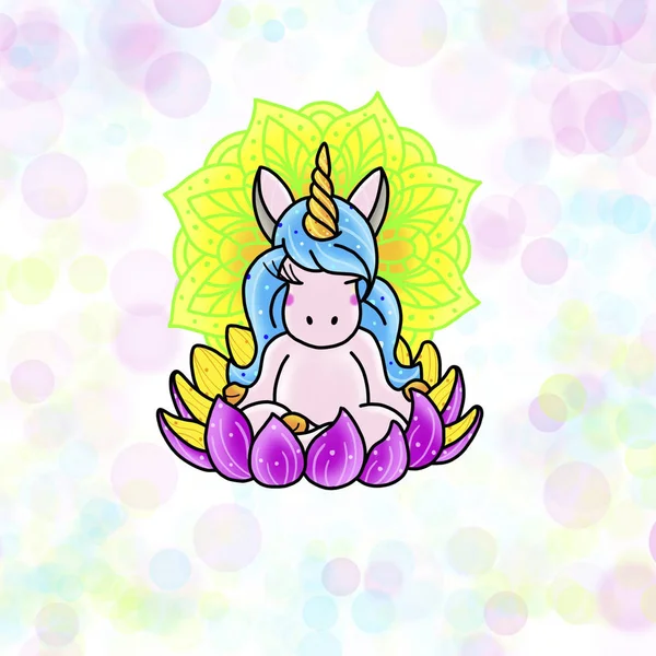 Cute magical unicorn. — Stock Photo, Image