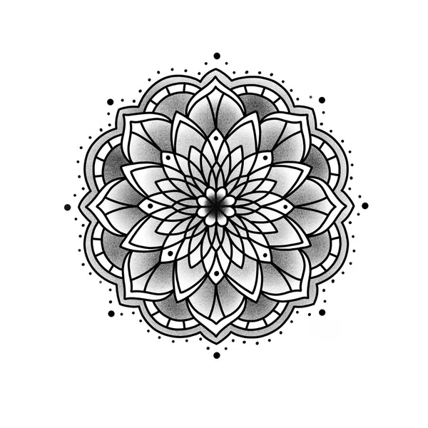 Flower mandala. Vintage decorative element.