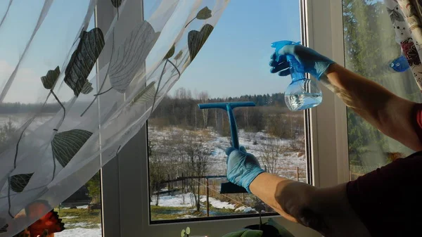 window washing during spring house cleaning