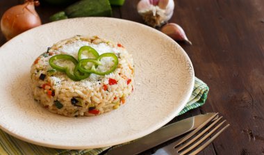 sebzeli risotto