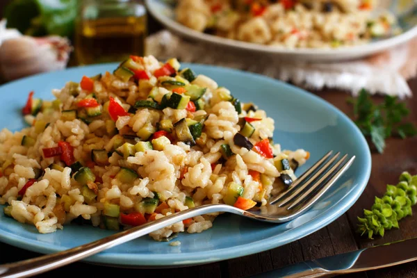 Risotto with vegetables — Stock Photo, Image