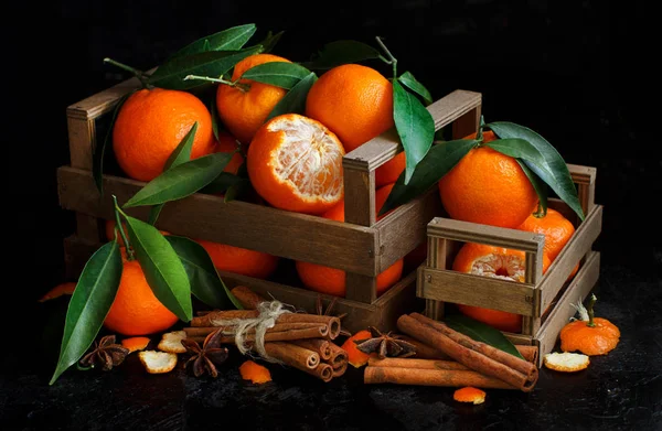 マンダリン オレンジとスパイス — ストック写真