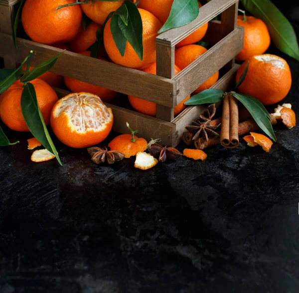 Mandariner och kryddor — Stockfoto