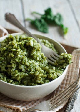 Risotto ile ıspanak krem