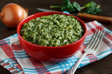 Risotto ile ıspanak krem