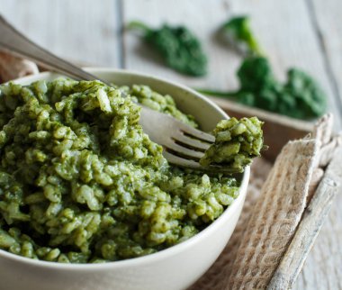 Risotto ile ıspanak krem