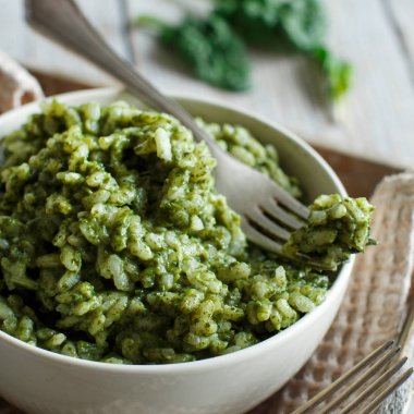 Risotto ile ıspanak krem